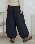 高腰抽繩燈籠寬腿運動褲