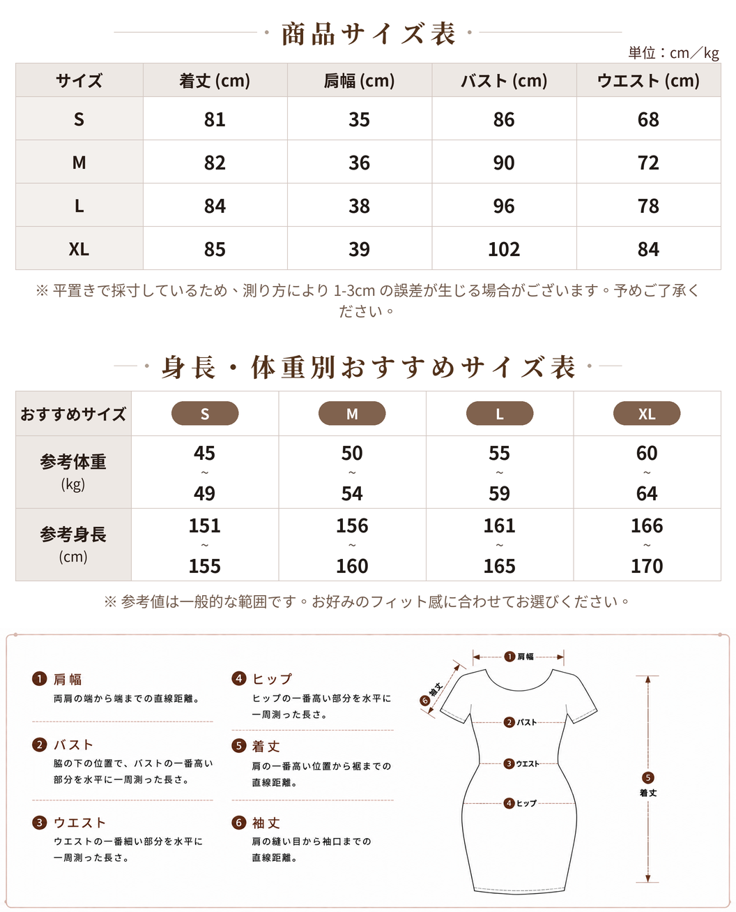 オフショルダーアシンメトリーネック ウエストマーク フリルヘム ミニワンピース size chart 1