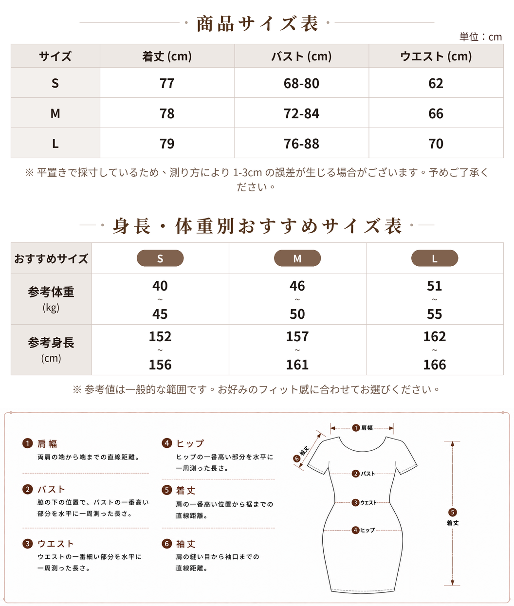 ギャザーウエスト フリルスリーブ タイトミニワンピース size chart 1
