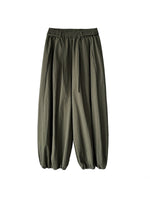 高腰抽繩燈籠寬腿運動褲