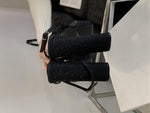 防水プラットフォーム ラメ入りワンストラップハイヒールサンダル
