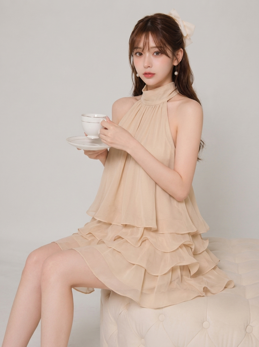 プリーツ Aライン 2点セット