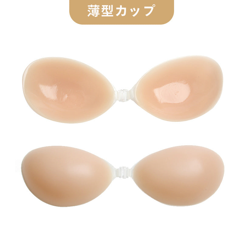 シリコンブラ 薄型/厚型カップ選べる 水着用 ヌーブラ