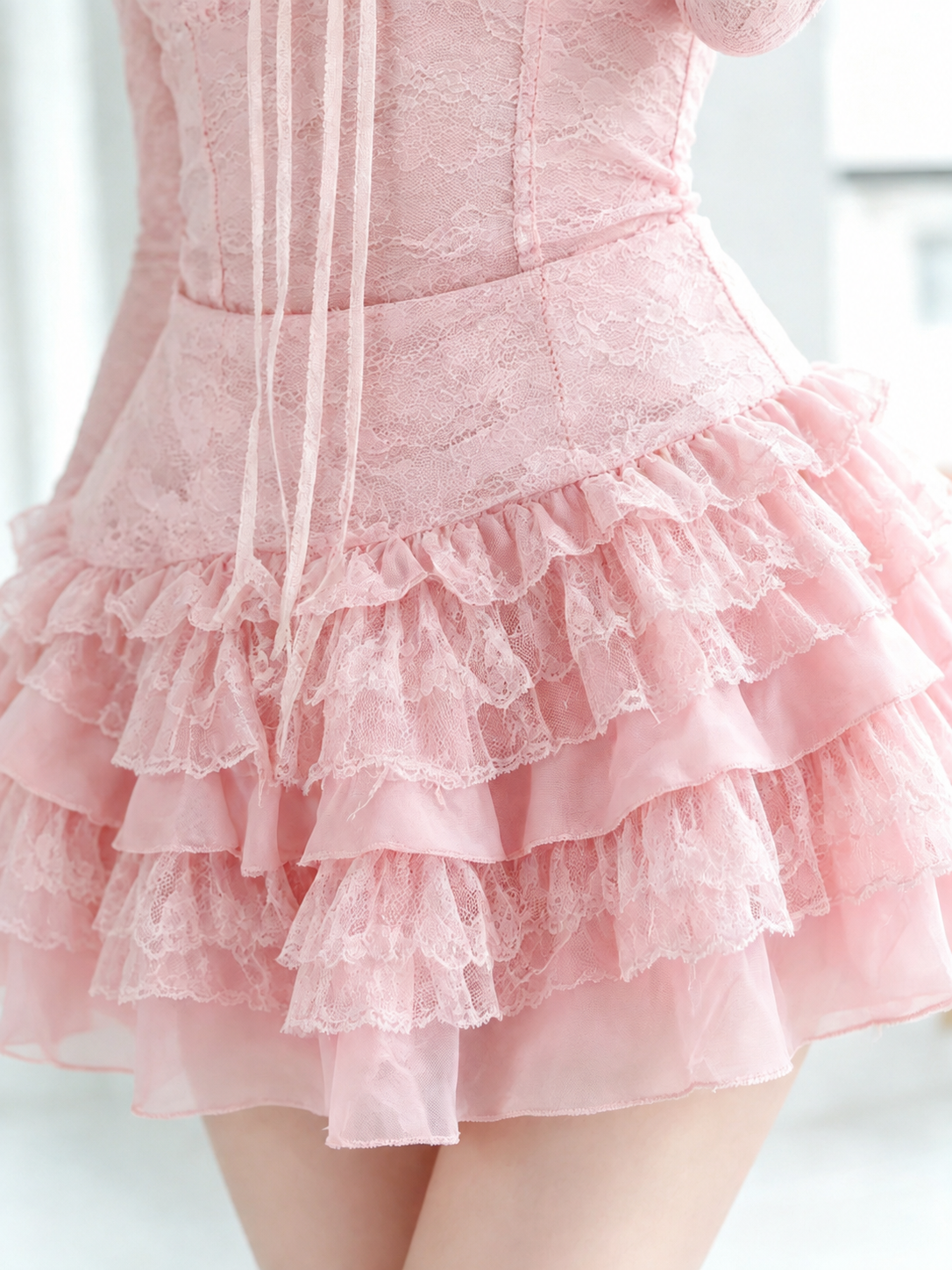長袖トップス＆ノースリーブワンピース 2点セット