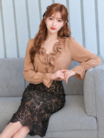 シフォン レース 2点セット