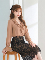 シフォン レース 2点セット