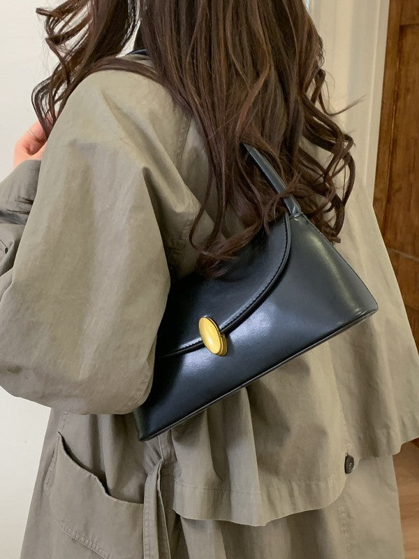 メタルパーツ付き ショルダーバッグ