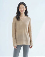 V領開衩 透膚鏤空 輕薄套頭毛衣