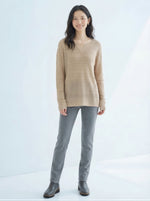 V領開衩 透膚鏤空 輕薄套頭毛衣