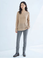 V領開衩 透膚鏤空 輕薄套頭毛衣