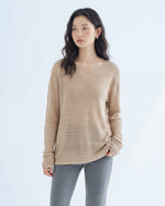 V領開衩 透膚鏤空 輕薄套頭毛衣