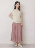 小圓領閃點提花蝙蝠袖針織短袖T恤