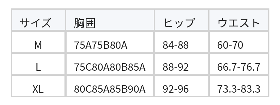 オフショルダー 配色クロス ワンピース水着 size chart 1