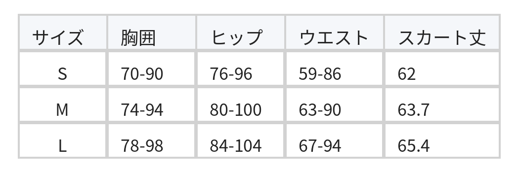 スパンコール ウエストシェイプ デコルテ見せ ベアトップ ライトブルー ワンピース size chart 1