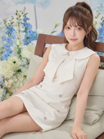 ビジュー付き ミニワンピース